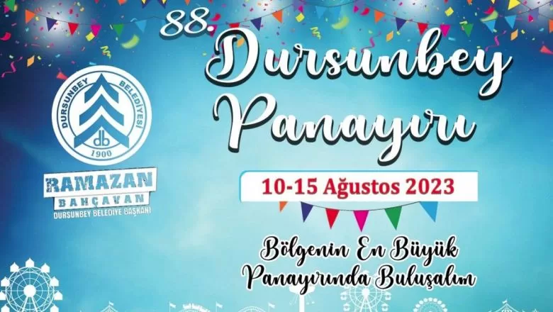 88.Dursunbey Panayırı Bugün Başlıyor