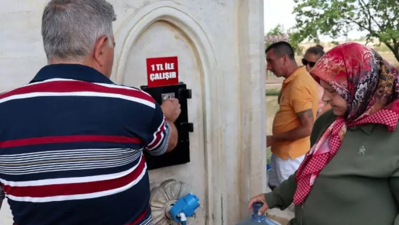 Parktaki Çeşmeler Artık Ücretli