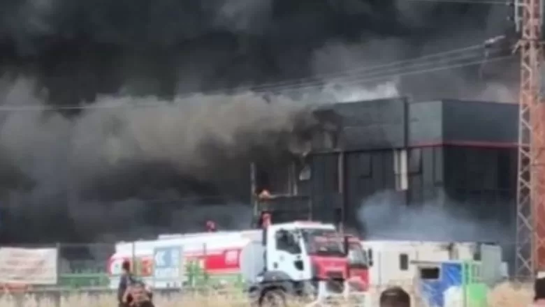 Tekirdağ'da Fabrikada Yangın Çıktı